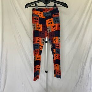 Lularoe RARE fall colored nightmare before Christmas leggings NBC size OS